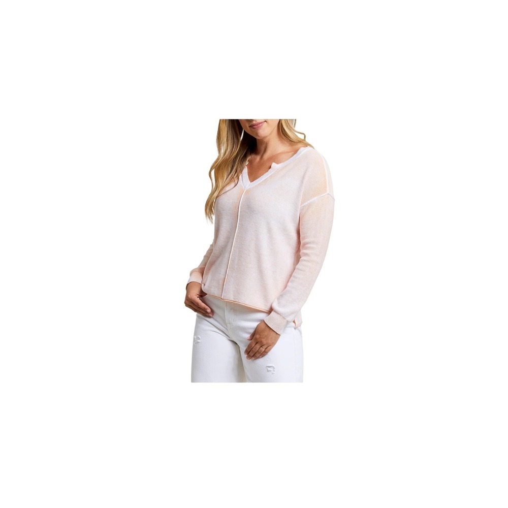 Tribal Sandwashed VNeck Womens‎ size XL Lightweight Preppy Ribbed Casual Sweater - Picture 2 of 14